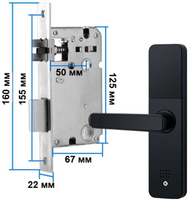Дверний замок SMART TUYA із паролем