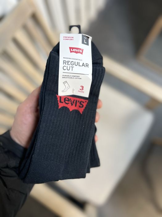 Оригінал 100% Високі  Шкарпетки Levi’s  PREMIUM COMFORT