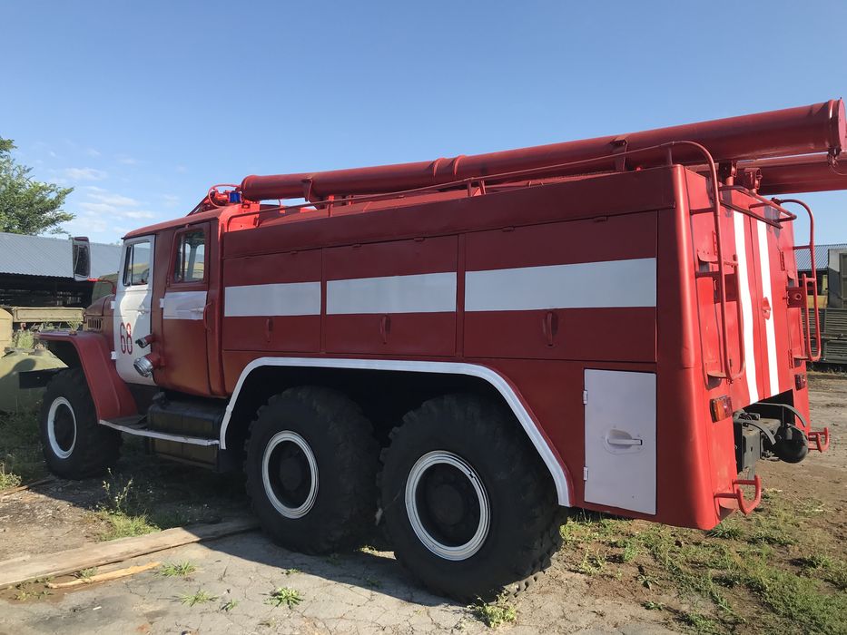 Пожарная машина, пожежний автомобіль Урал