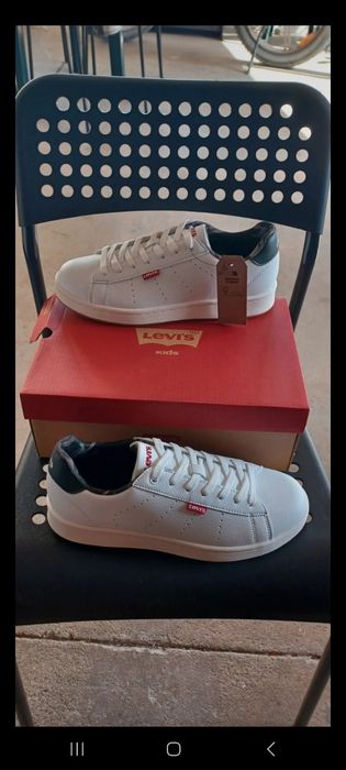 Sapatilhas Levi's Avenue White Khaki N39