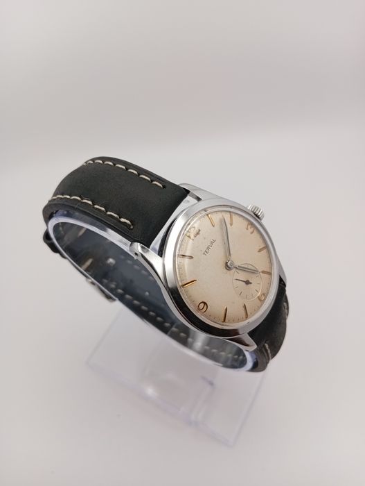 *172#TERVAL Mechanic Military Antique Swiss AS1230 15J Revised