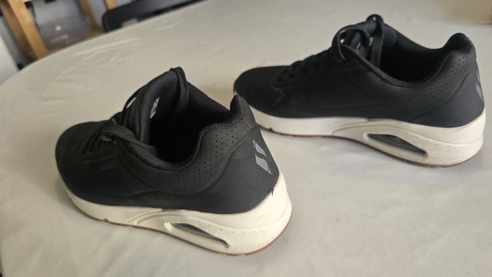 Ténis Skechers uno stand on air 41 pretos sapatilhas usados 4/5 vezes