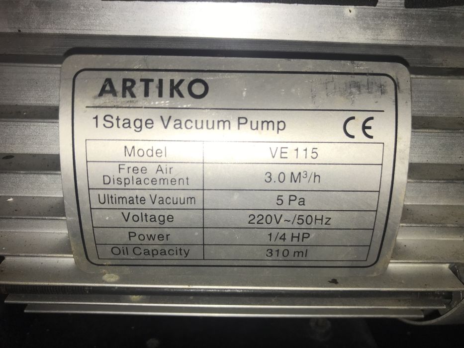 Bomba de Vacuo Para sistemas de refrigeracão