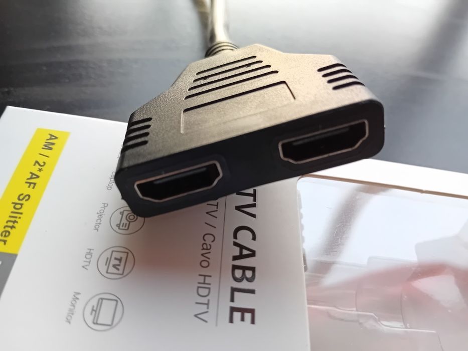 Adaptador 1 HDMI Macho 2 HDMI Femea