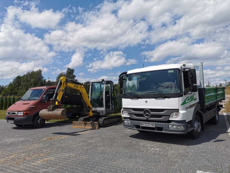 Suchy beton//piasek plukany//zwir//transport//Minikoparka 2.6T