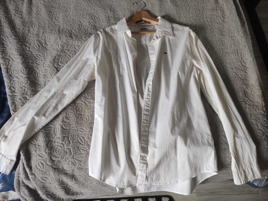 Koszula męska biała Tommy Hilfiger Tommy Jeans XL