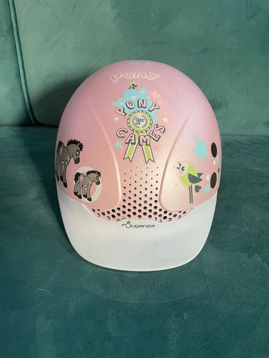 Kask dziecięcy do jazdy konnej 53-55 cm