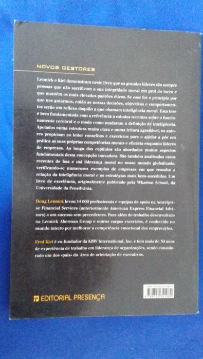Intelegência Moral - Doug Lennick e Fred Kiel