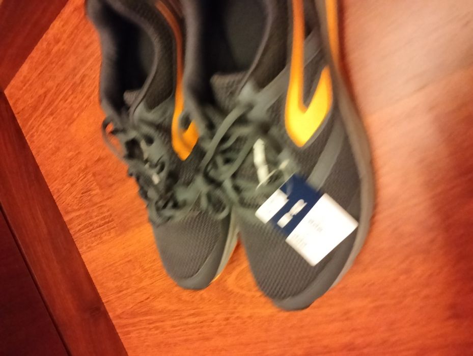 Calçado de corrida homem RUN ACTIVE PRETO/LARANJA Ténis Kalenji 42/43