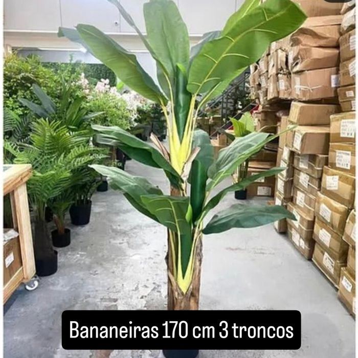 Bananeiras lindissimas artificiais para decorações