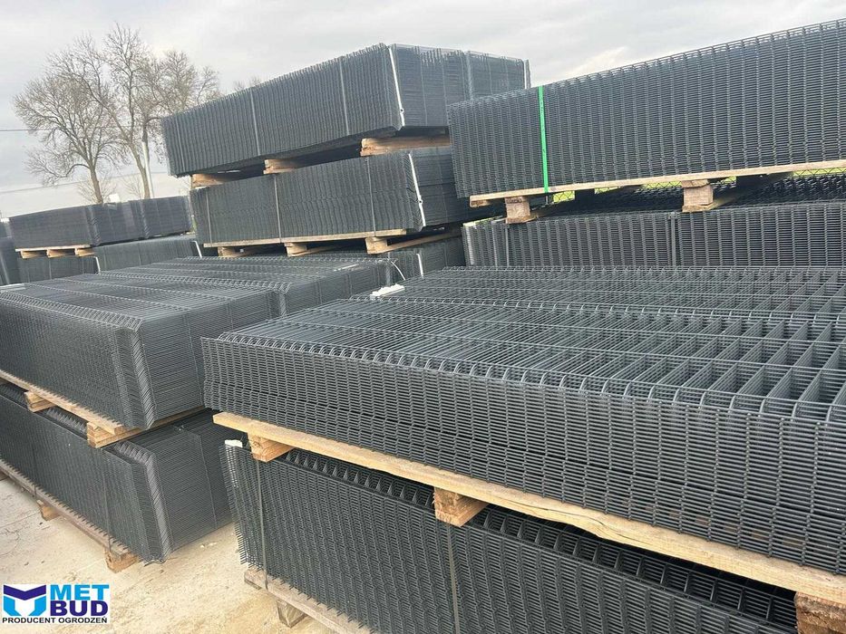 Panele ogrodzeniowe h-1.33 fi 4, płyta betonowa, słupek