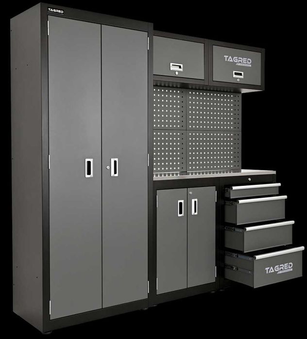 Меблі гараж TAGRED шафа стіл верстак майстерні шкаф оцинкована полиця