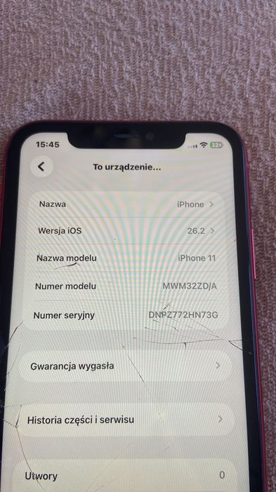 Iphone 11 - uszkodzony, do naprawy lub na części