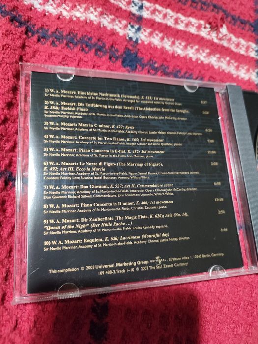 Amadeus montblanc soundtrack podkład muzyczny Amadeusz CD