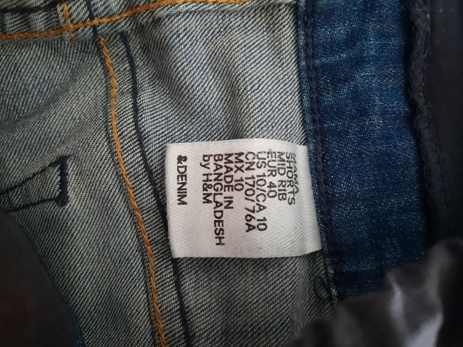 Spodenki szorty jeansowe ciążowe m/l