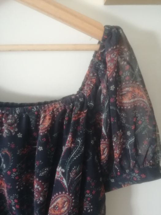 Vestido comprido colorido