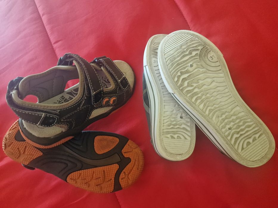 Sandalias + sapatilhas menino tam 31