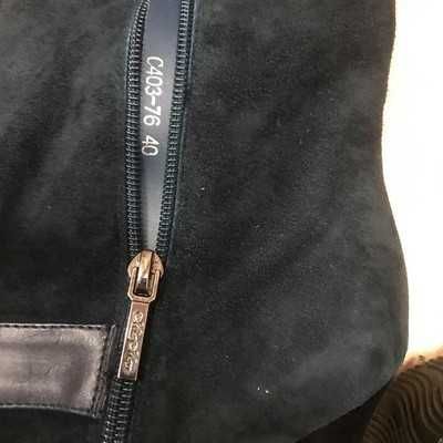 Сапоги шикарные натуральная замша кожа р.39/39,5 ст.25,5- 26см