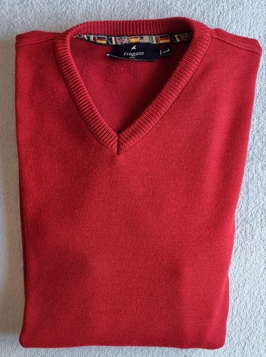 Camisola de malha homem lisa da Fragata.