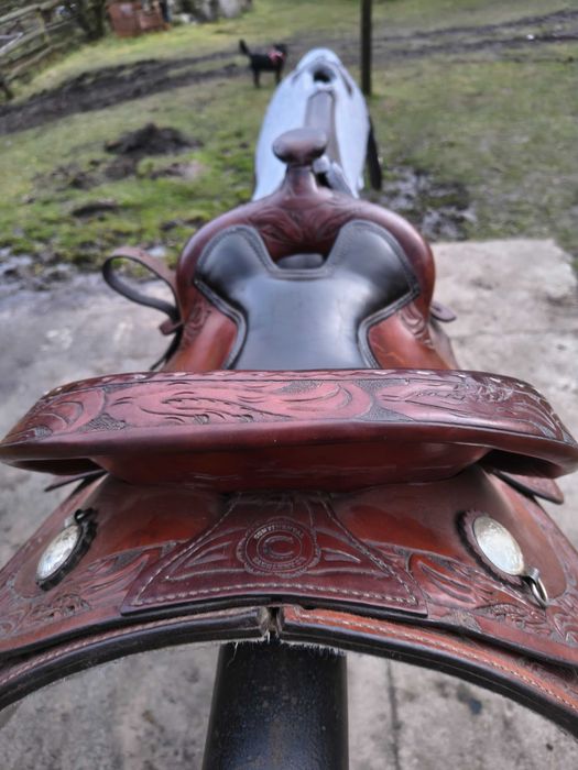 Siodło western Continental 160, popręg i pad