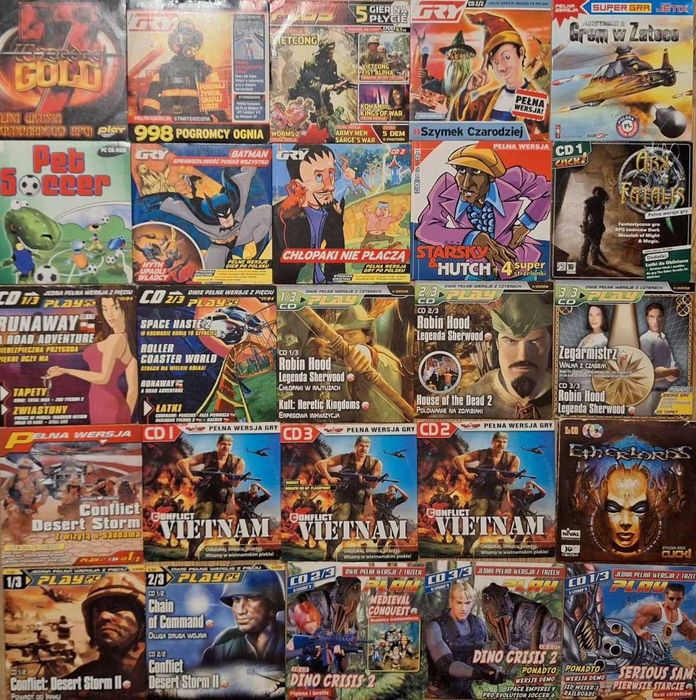 Mafia, Original War, Ace Ventura, Turok 2, Giants, Fallout - gry PC