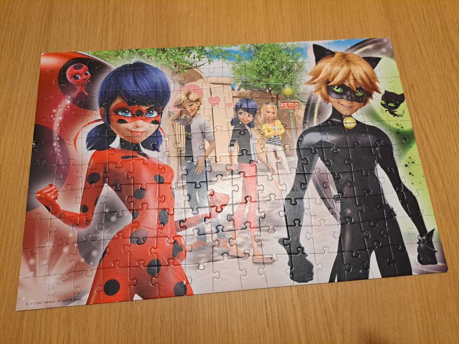 Puzzle Miraculus Biedronka i Czarny Kot - 160 elementów - Trefl - WYSYŁKA 1zł przy zak. pow. 50zł