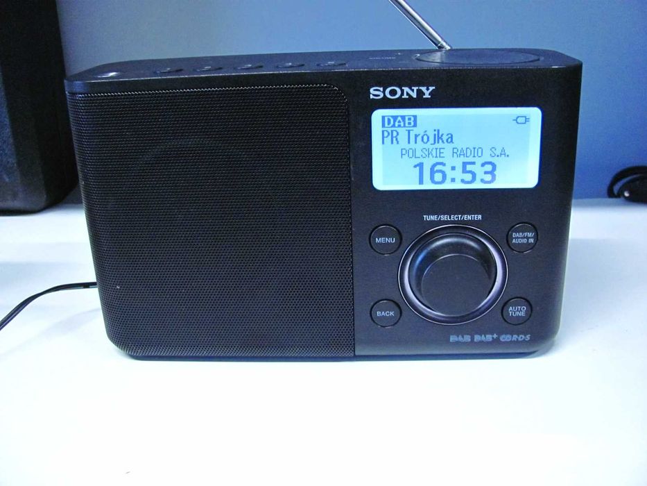 Radio Sony XDR-S61D FM/DAB+ RDS wejście audio IN - komplet z zasilaczem
