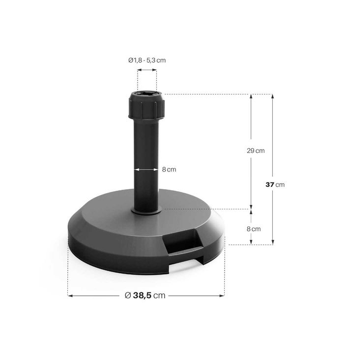 Base guarda-sol 18Kg