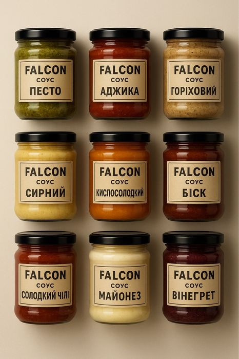 Домашні соуса на смак кожного FALCON СОУС