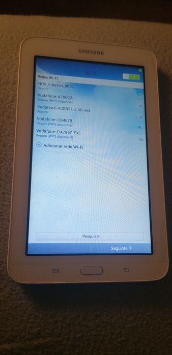 Tablets novo branco Samsung