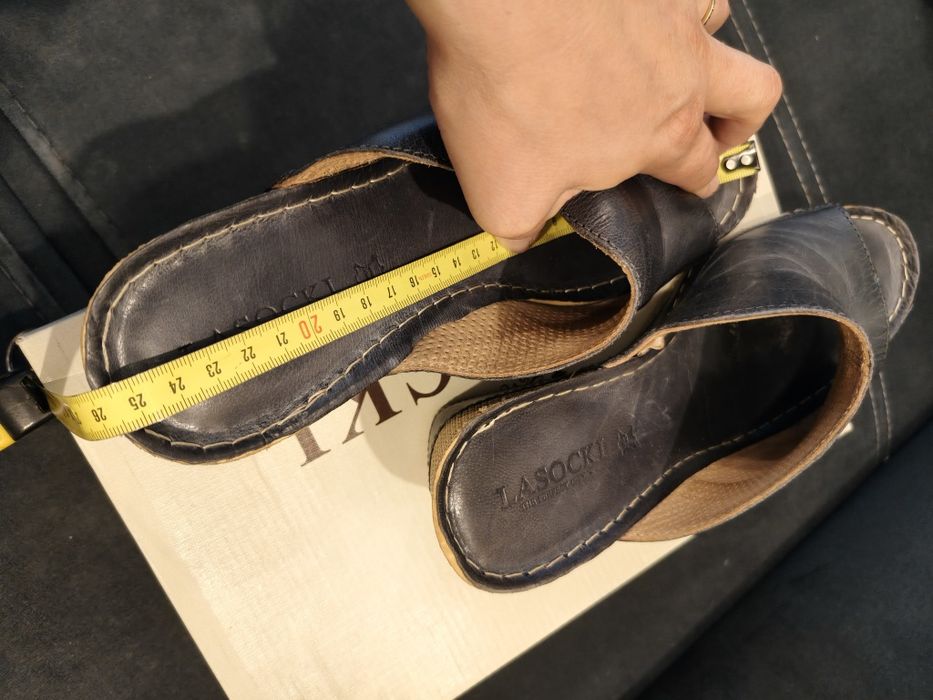 Klapki Lasocki 39 denim jeansy idealne