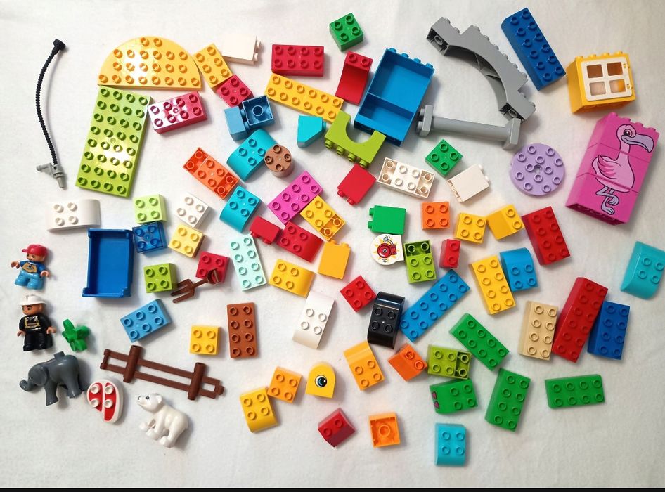 LEGO Duplo mix 1kg klocki konstrukcyjne akcesoria figurki zwierzątka