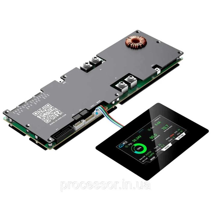 Инверторная Smart BMS PB2A16S15P 150A-250А V19 , экран BMS