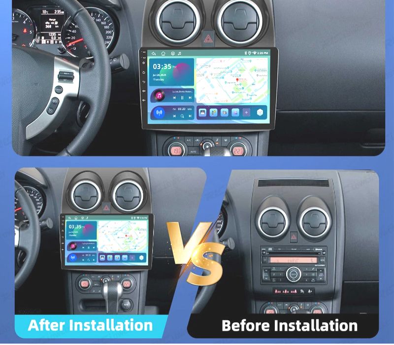 RÁDIO GPS ANDROID 13 NISSAN QASHQAI 06-18
