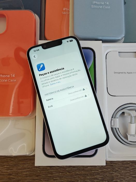 iPhone 14 6.1" 128GB  Purple Bom estado   Aceito Retomas