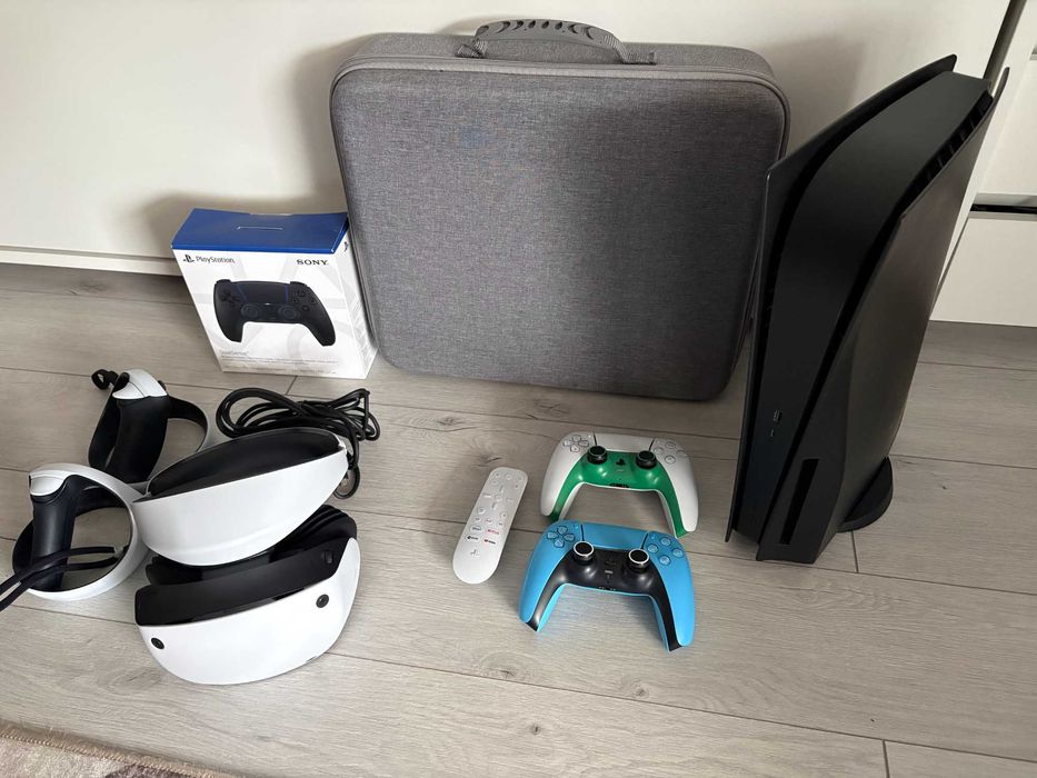 PlayStation 5 Duży zestaw 2TB VR2 Gry Torba