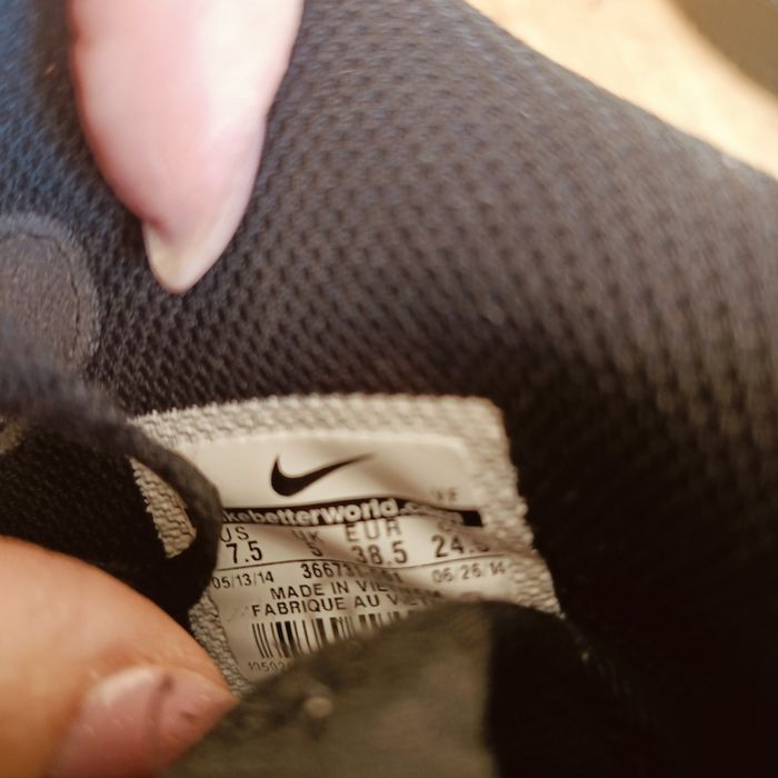 Buty Nike air force 1 czarne 38,5 za kostkę