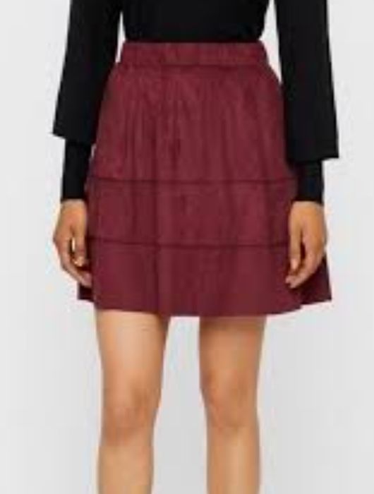 R.XL bordowa spódnica hit sezonu