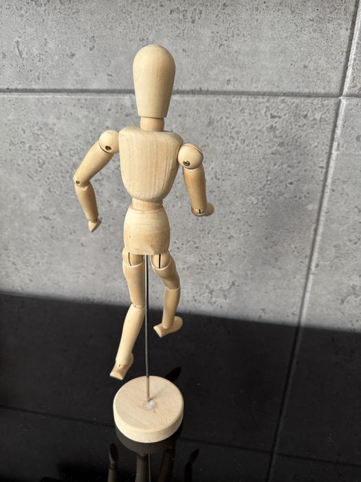 Ikea gestalta, drewniany manekin model do rysowania fantom duży 33cm