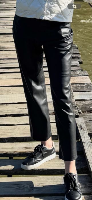 Шкіряні штани Mango