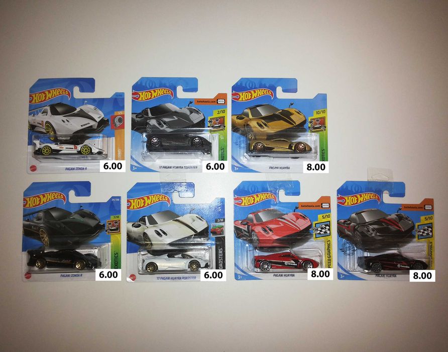 Carros Exóticos da Marca Hot Wheels e Matchbox escala 1/64