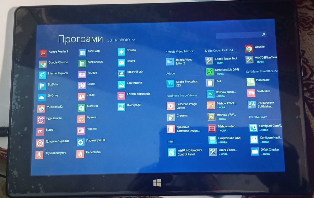 Сенсорний комп"ютер 64-bit Prestigio PMP 810FWH Windows 8.1 як новий