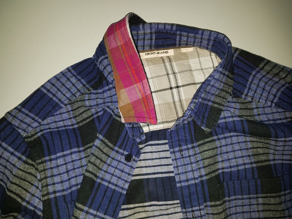 DKNY rewelacyjna flanelowa koszula w kratę na M/L