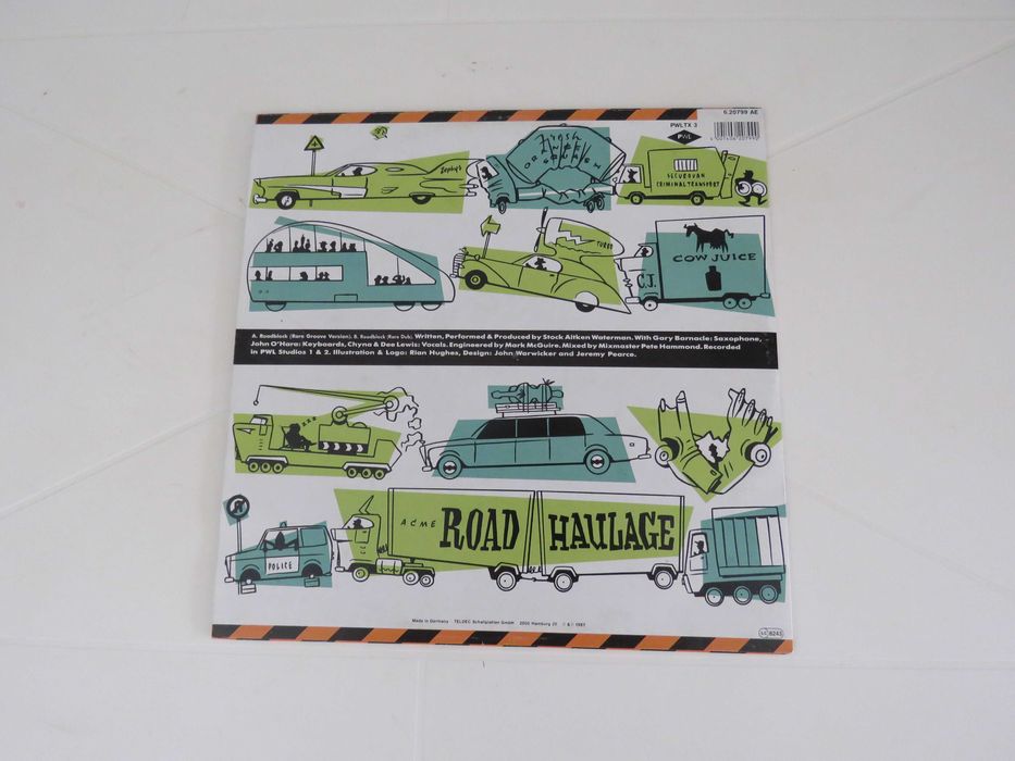 Vinyl 45" (maxi-single): "Road Block", de Stock, Aitken, Waterman