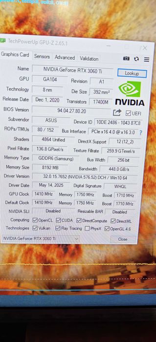 Ryzen 3600/B450/RTX 3060ti 8GB/DDR4 16GB ПК ігровий