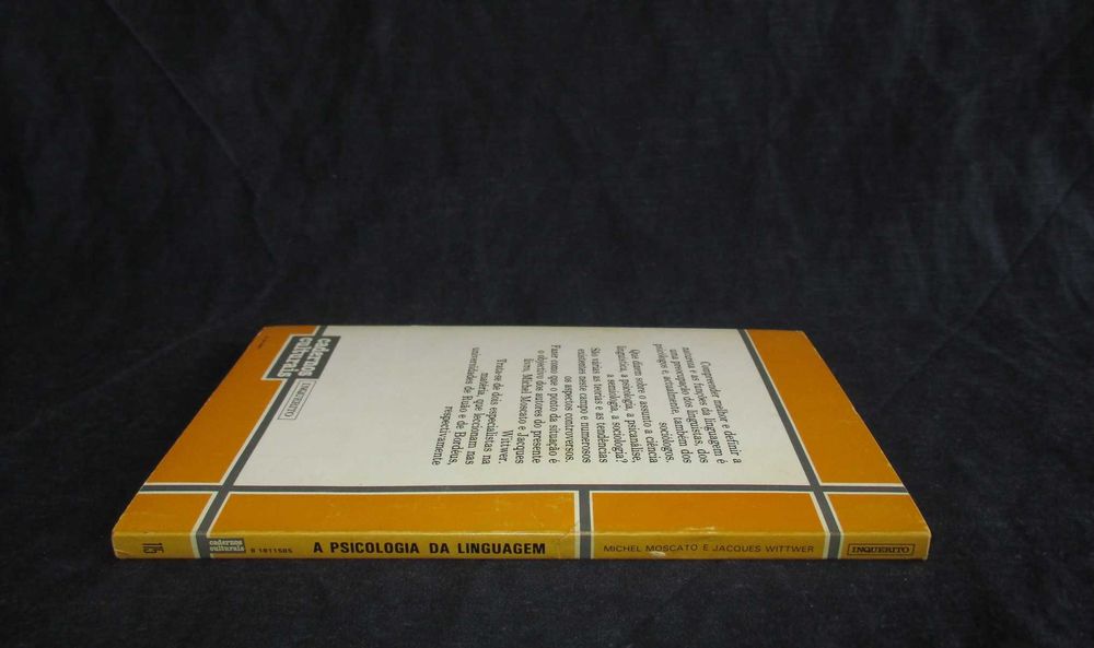 Livro A Psicologia da Linguagem Cadernos Culturais