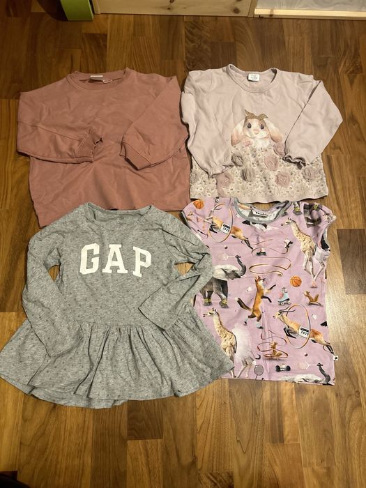 Zestaw 4 bluzek 104-110 firmowych Zara hust&claire molo gap