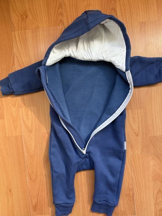 Флісовий ромпер синій