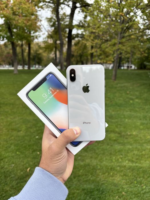 iPhone X 256GB Silver Neverlock ! Акб- 100% ! Айфон Х 256