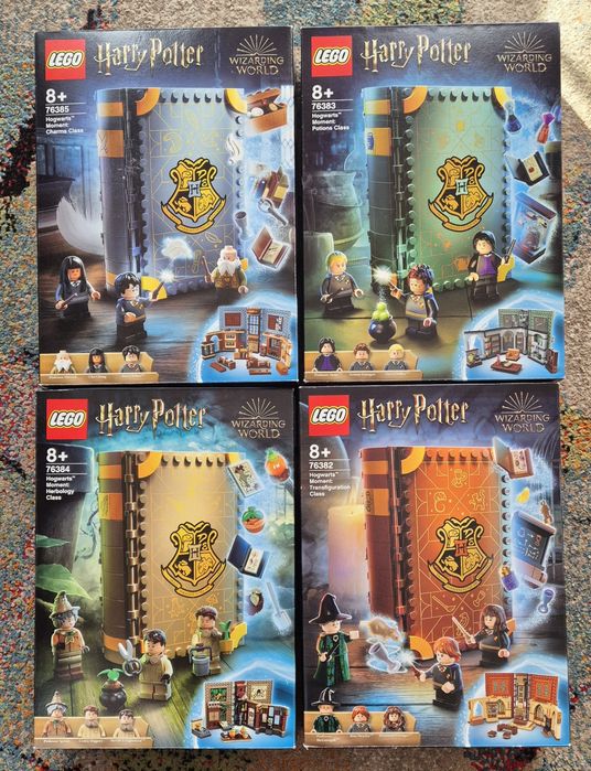 Lego 4 książki Harry Potter - 76382,76383,76384,76385